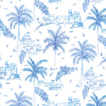 Global Blue Wallpaper - Altea  1.4m Wide Width Wallpaper (By The Metre) Cobalt Voyage Maison