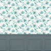 Global Blue Wallpaper - Altea  1.4m Wide Width Wallpaper (By The Metre) Seamist Voyage Maison