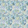 Floral Blue Fabric - Althorp Printed Cotton Fabric (By The Metre) Capri Blue Voyage Maison