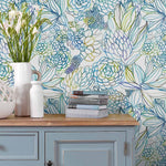 Voyage Maison Althorp 1.4m Wide Width Wallpaper in Capri