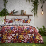 furn. Amanita Mushroom Duvet Cover Set in Redwood