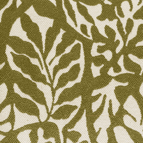 Abstract Green Fabric - Amelia Jacquard Weave Fabric (By The Metre) Green Voyage Maison