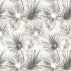 Floral Grey Fabric - Amida Printed Fabric (By The Metre) Bamboo Voyage Maison