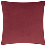 Abstract Red Cushions - Amor Eterno Velvet Piped Cushion Cover Red furn.