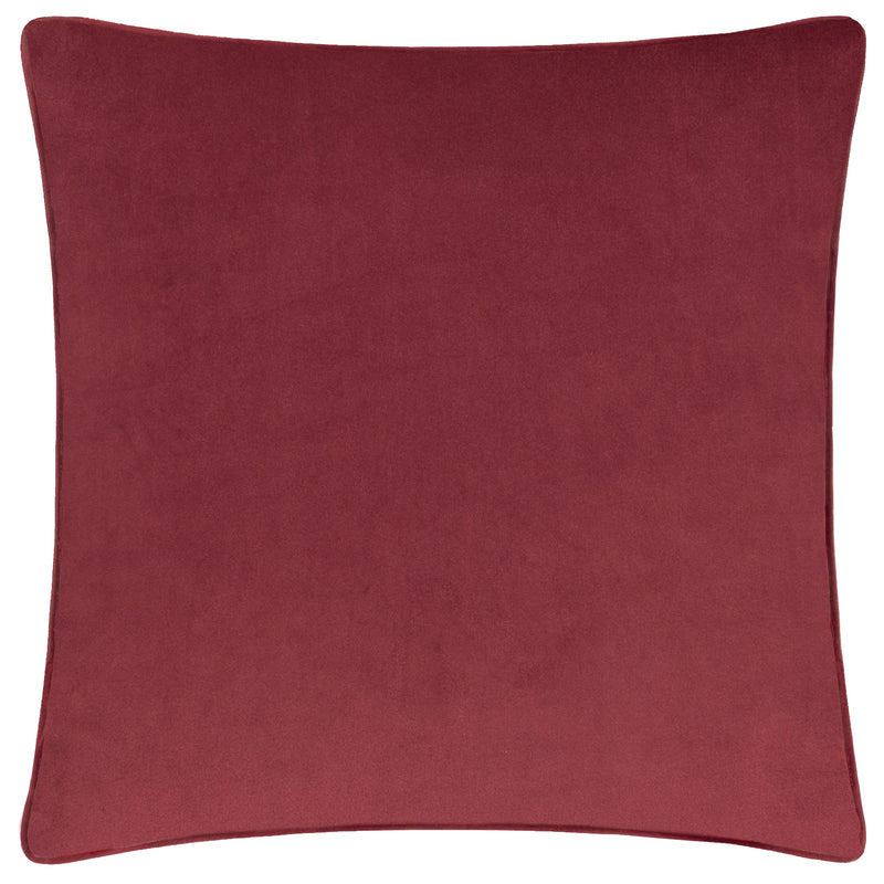 Abstract Red Cushions - Amor Eterno Velvet Piped Cushion Cover Red furn.