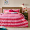 Geometric Purple Bedding - Ana Stripe Reversible Duvet Cover Set Multicolour Furn
