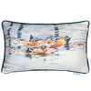 Animal Blue Cushions - Anatidae Printed Cushion Cover Glacier Darren Woodhead