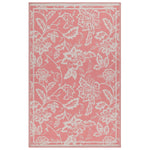 Floral White Rugs - Anemone Woven Jacquard Outdoor Rug Multicolour furn.