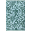 Floral Blue Rugs - Anemone Woven Jacquard Outdoor Rug Teal/Mineral furn.