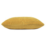 furn. Angeles Floral Velvet Cushion Cover in Ochre