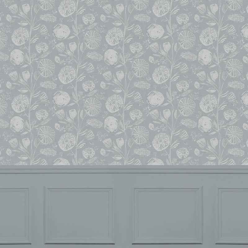 Voyage Maison Aninda 1.4m Wide Width Wallpaper in Silver