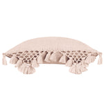 Yard Anko Macrame Tassel Trim Cushion Cover in Blush