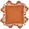 Yard Anko Macrame Tassel Trim Cushion Cover in Pecan