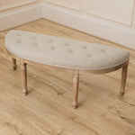 Plain Cream Furniture - Annette  Bench Natural Voyage Maison