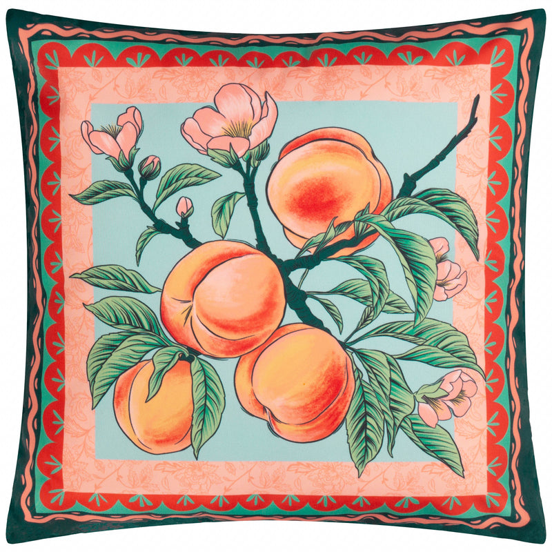 Floral Multi Cushions - Anemone Peaches Printed Outdoor Cushion Cover Multi furn.