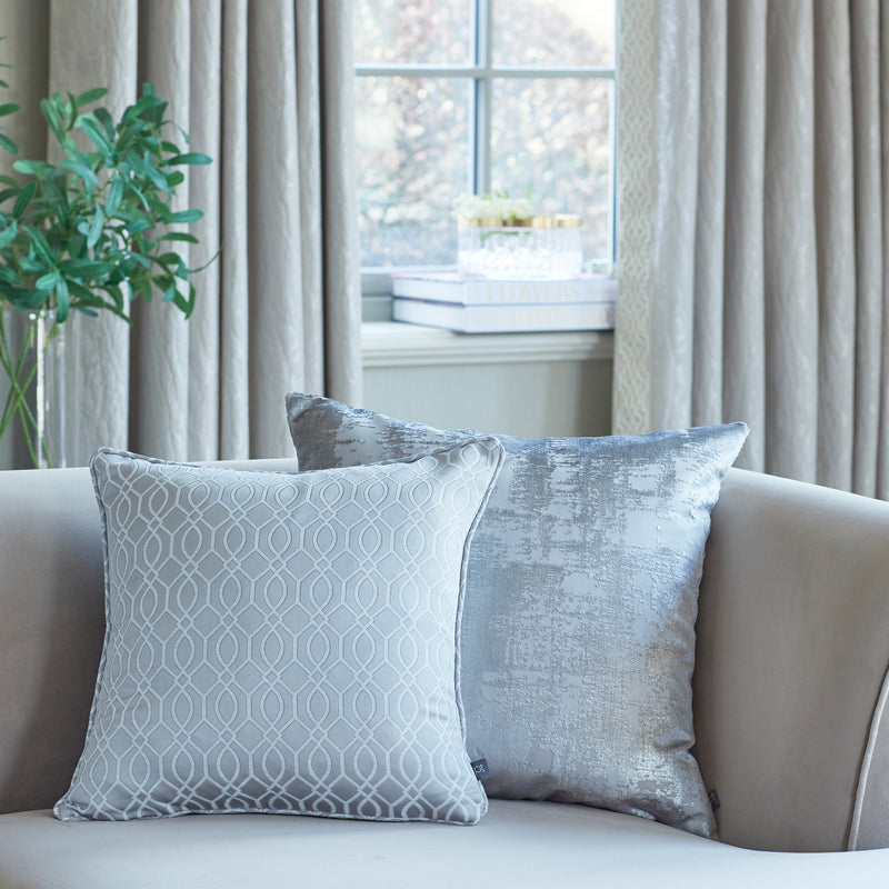  Grey Cushions - Aphrodite  Feather Filled Cushion Anthracite Prestigious Textiles