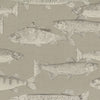 Animal Brown Fabric - Aquarius Printed Cotton Fabric (By The Metre) Sepia Voyage Maison