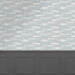 Voyage Maison Aquarius 1.4m Wide Width Wallpaper in Duck Egg