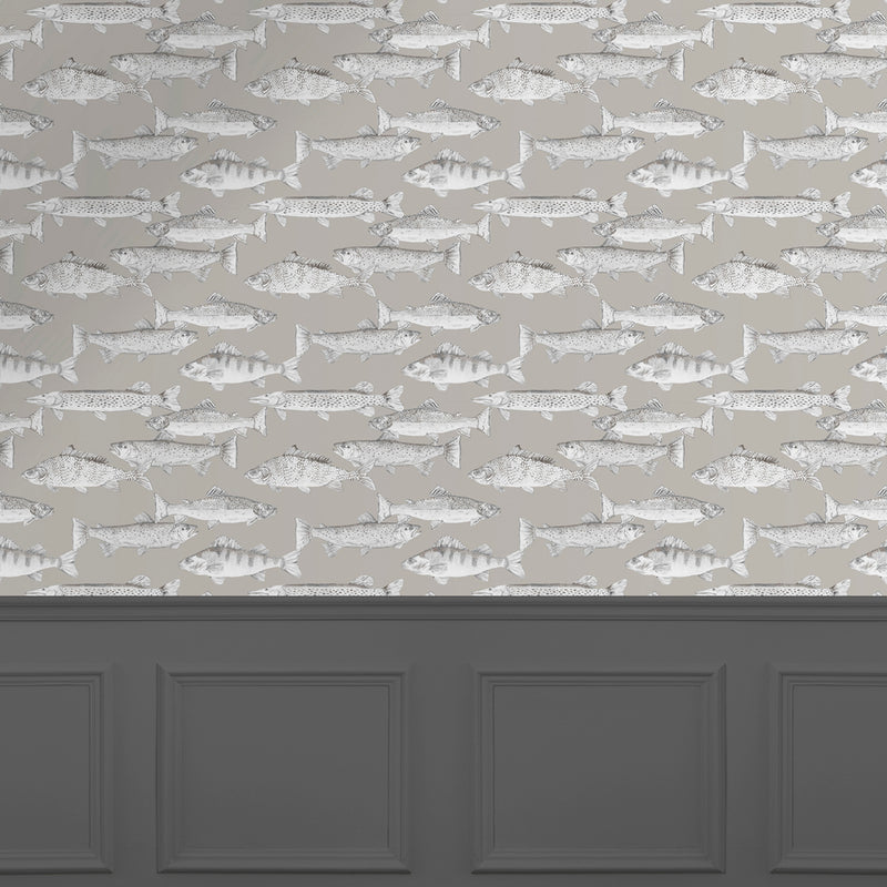 Voyage Maison Aquarius 1.4m Wide Width Wallpaper in Sepia