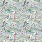 Animal Green Fabric - Arabella Printed Fabric (By The Metre) Coral Voyage Maison