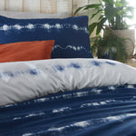 furn. Arabi Tie Dye Duvet Cover Set in Indigo