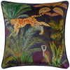 Wylder Aranya Piped Velvet Cushion Cover in Midnight