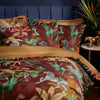 Aranya Exotic Animal Velvet Duvet Cover Set Rust