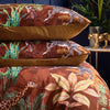 Aranya Exotic Animal Velvet Duvet Cover Set Rust