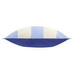 Striped Blue Cushions - Araya Striped Velvet Cushion Cover Blue furn.