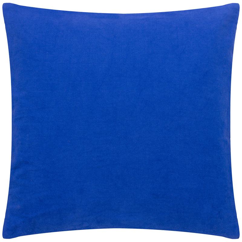 Heya Home Archie Tufted Cushion Cover in Cobalt/Pink