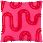 Abstract Pink Cushions - Archie Tufted Cushion Cover Pink/Red Heya Home