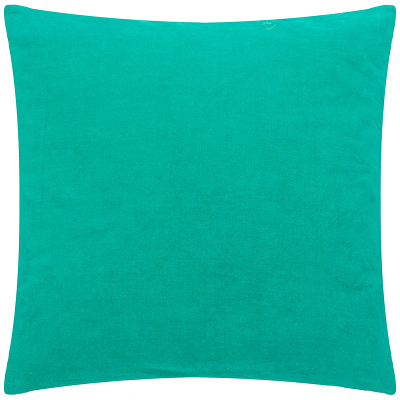 Heya Home Archie Tufted Cushion Cover in Turquoise/Purple