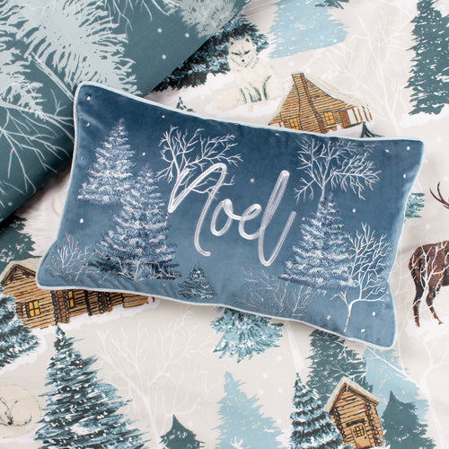 Christmas pillows blue hotsell