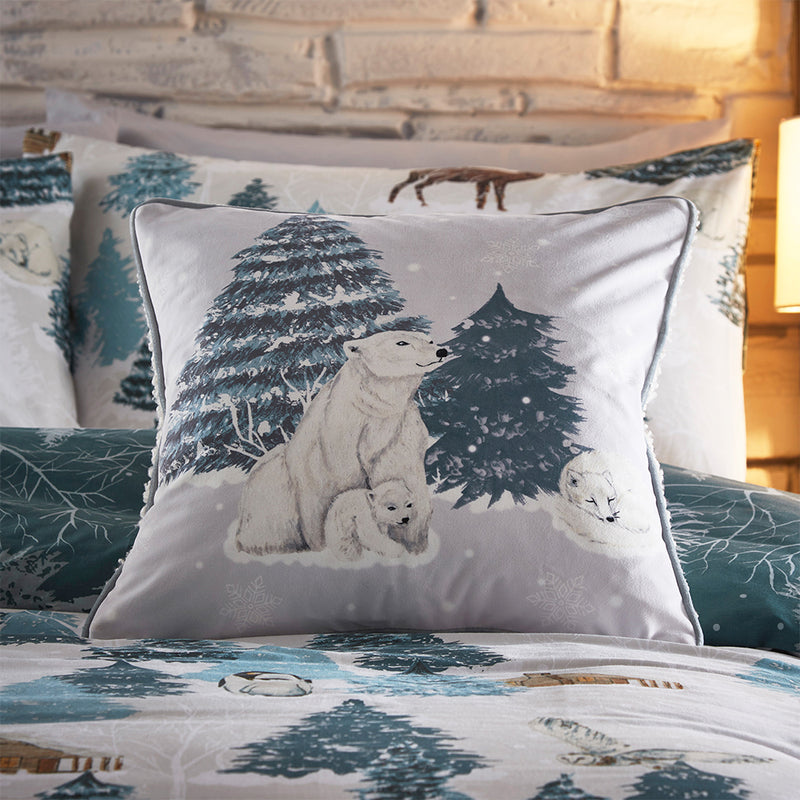 furn. Arcticus Arctic Animal Duvet Cover Set in Blue