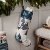  Multi Accessories - Arcticus Printed Velvet Xmas Stocking Multicolour furn.