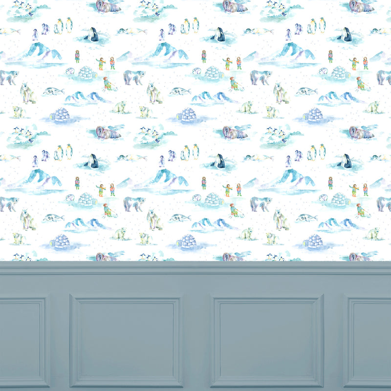 Voyage Maison Arctic Wonderland 1.4m Wide Width Wallpaper in Sball