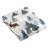 furn. Arcticus Throw in White/Blue