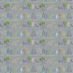 Animal Grey Fabric - Ariundle Printed Cotton Fabric (By The Metre) Cornflower Voyage Maison