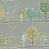 Animal Green Fabric - Ariundle Printed Cotton Fabric (By The Metre) Pine Voyage Maison