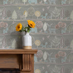 Voyage Maison Ariundle 1.4m Wide Width Wallpaper in Granite