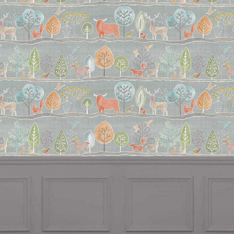 Voyage Maison Ariundle 1.4m Wide Width Wallpaper in Persimmon