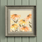 Floral Orange Wall Art - Armaddy  Framed Print Stone/Apricot Voyage Maison