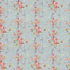 Floral Orange Fabric - Armathwaite Printed Cotton Fabric (By The Metre) Russett Voyage Maison