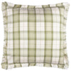 Check Green Cushions - Arrochar Outdoor Tartan Cushion Cover Moss Voyage Maison
