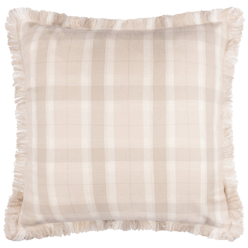 Check Brown Cushions - Arrochar Outdoor Tartan Cushion Cover Nut Voyage Maison