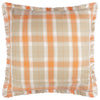 Check Orange Cushions - Arrochar Outdoor Tartan Cushion Cover Russet Voyage Maison