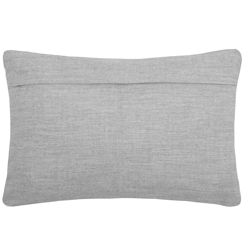 Floral Grey Cushions - Aspin Embroidered Cushion Cover Steel Additions