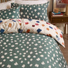 Spotted Multi Bedding - Astrid Reversible Soft Touch Duvet Cover Set Multi/Teal Duvet Day