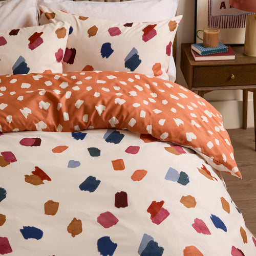  Bedding - Astrid  Duvet Cover Set Multi/Orange Duvet Day