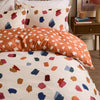 Spotted Multi Bedding - Astrid Reversible Soft Touch Duvet Cover Set Multi/Orange Duvet Day